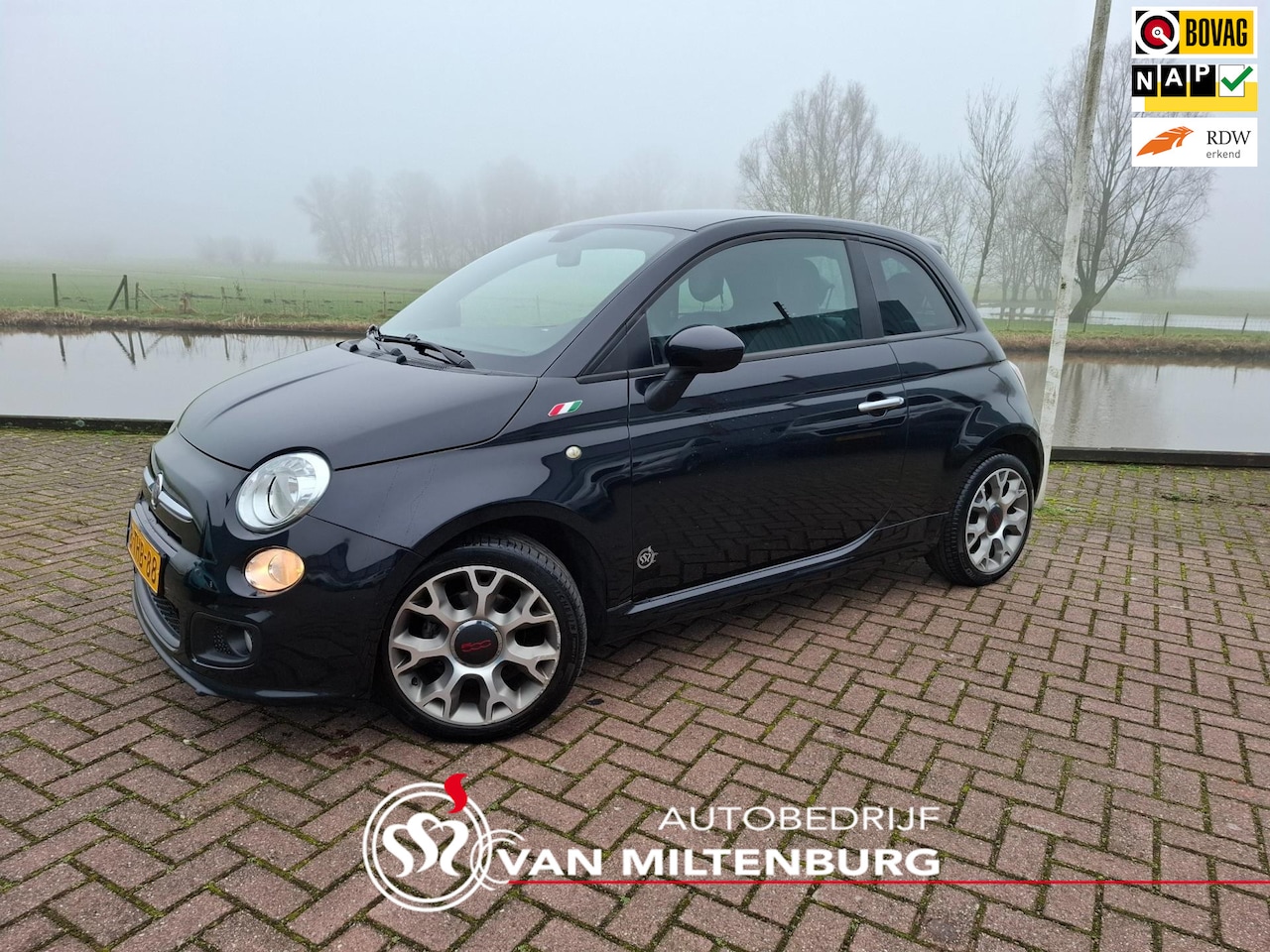 Fiat 500 - 0.9 TwinAir 500Sport Airco 1/2 Leder Sportstoelen - AutoWereld.nl