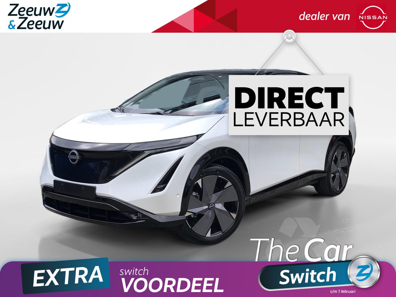 Nissan Ariya - e-4ORCE Advantage Edition Plus 91 kWh 306PK AUTOMAAT | €2950,- Z&Z subsidie! | Navigatie, - AutoWereld.nl