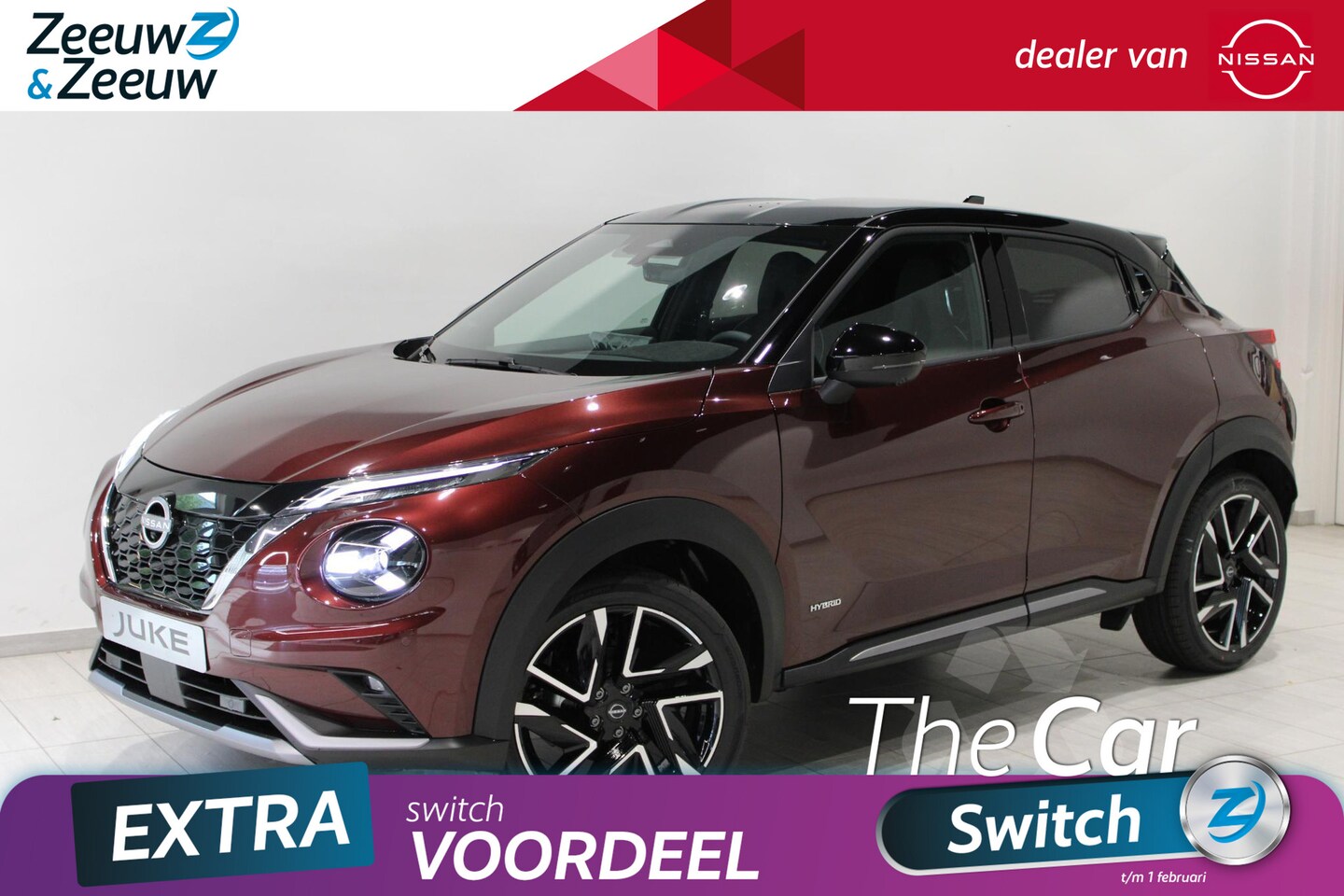 Nissan Juke - 1.6 Hybrid N-Design | € 7000,= VOORRAAD KORTING | COLD PACK | - AutoWereld.nl