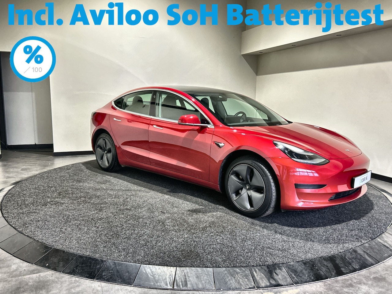 Tesla Model 3 - Standard RWD Plus 60 kWh | Panoramadak | Navigatie |  SoH ( batterijtest ) 91,72 % score - AutoWereld.nl