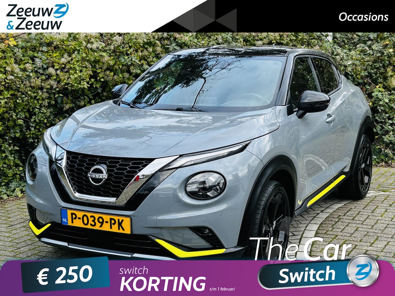 Nissan Juke - 1.0 DIG-T Kiiro MOOIE AUTOMAAT  KIRRO MET VEEL OPTIES EN ZEER LAGE KILOEMETRSTAND - AutoWereld.nl