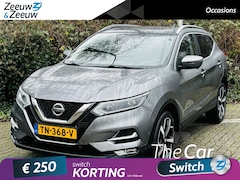 Nissan Qashqai - 1.2 Tekna Navi , camera , panoramadak , stoelverwarming , cruise , tel , lm velgen 19 " ,