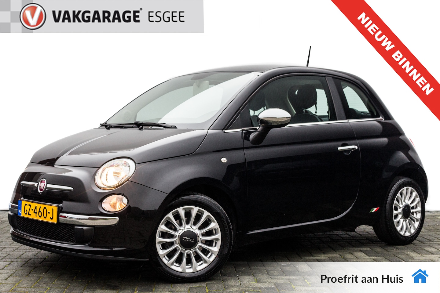 Fiat 500 - 0.9 81 PK TwinAir Turbo Easy Rijklaar 45.000 DKM. | Airco | Audio | 15 INCH LMV | - AutoWereld.nl