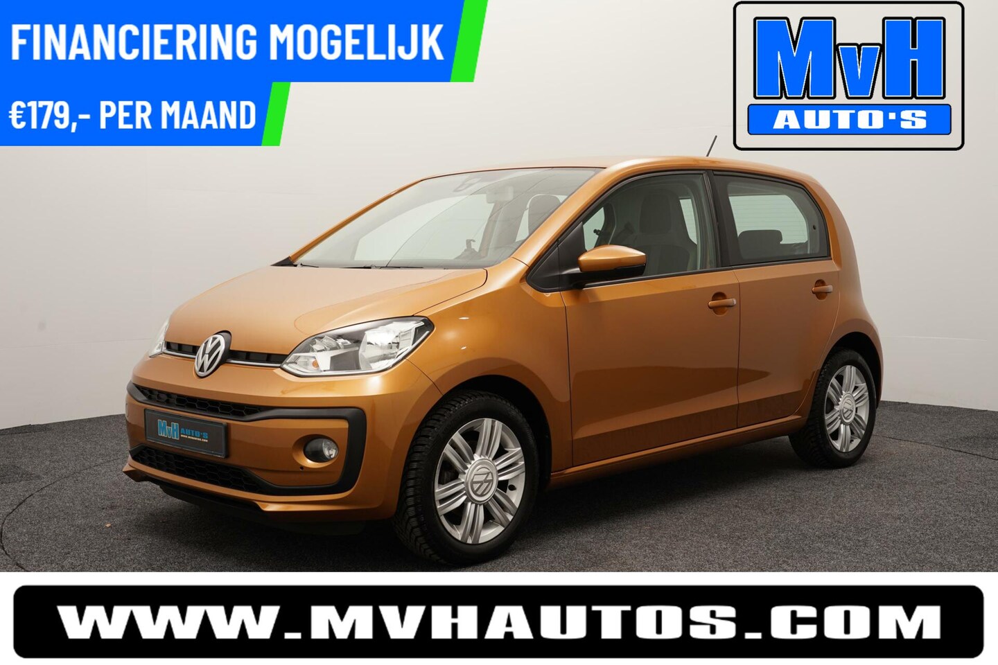 Volkswagen Up! - 1.0 BMT high up!|CRUISE|LEER|CLIMA|ORG.NL|LED - AutoWereld.nl