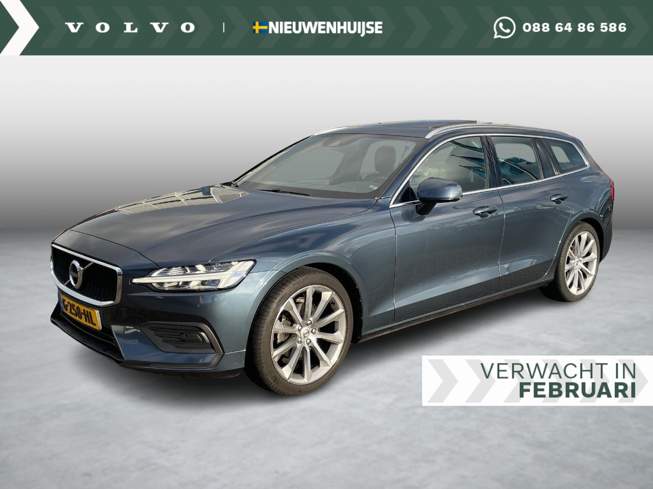 Volvo V60 - 2.0 T4 Momentum Pro | Trekhaak | Lederen Sport stoelen | Adaptieve Cruise | Panorama Schui - AutoWereld.nl