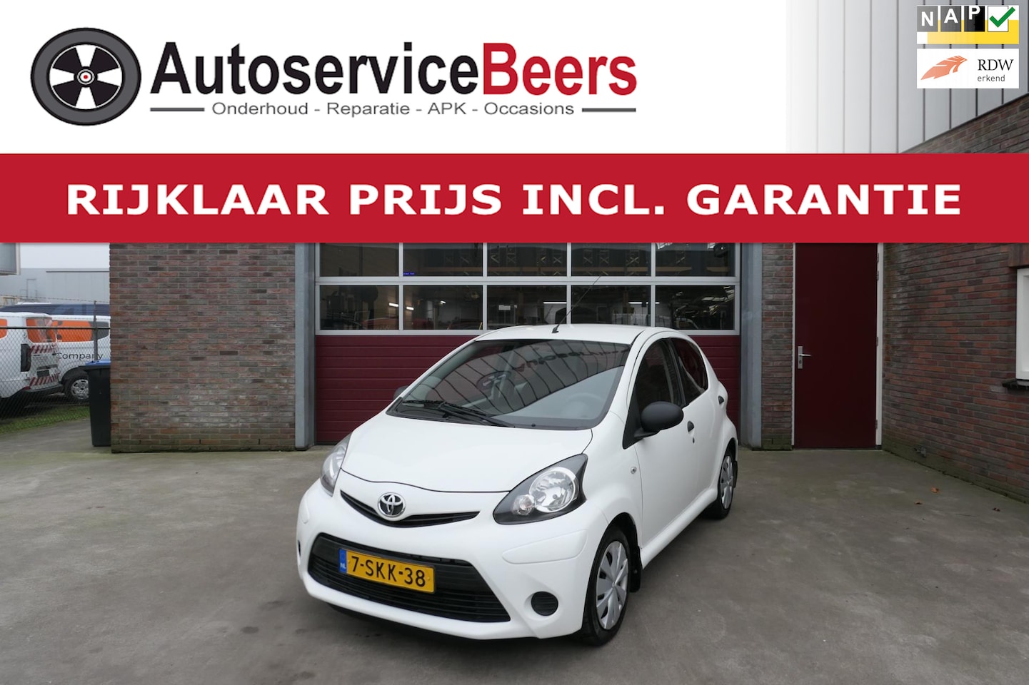 Toyota Aygo - 1.0 VVT-i Now 1.0 VVT-i Now, 88.000KM!!, Airco , 5 deurs, Nette auto, Rijklaarprijs incl. garantie. - AutoWereld.nl