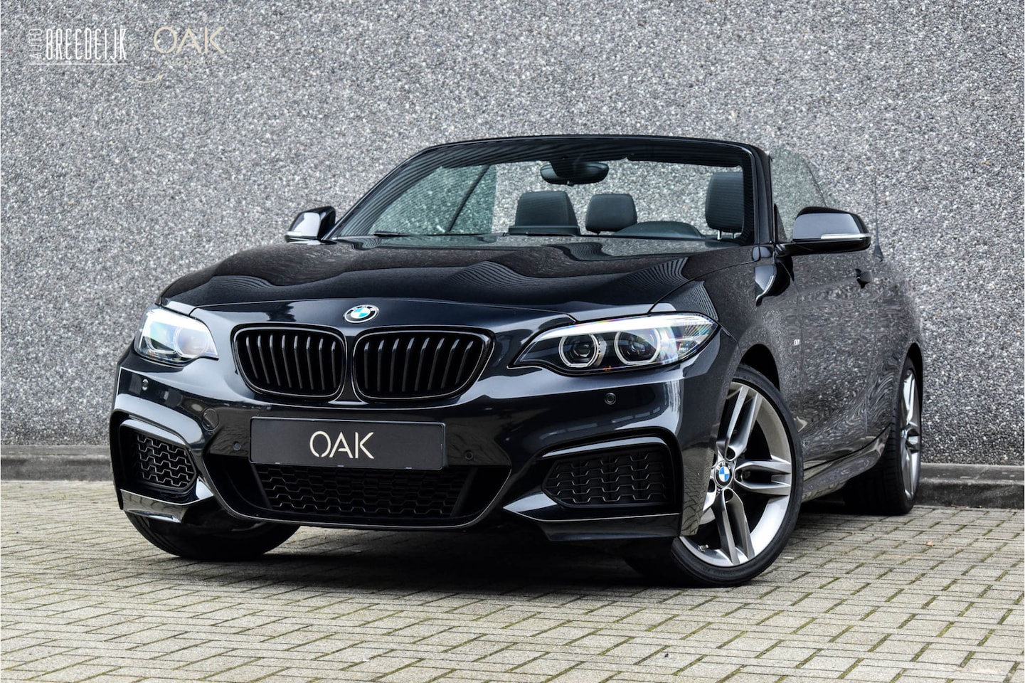 BMW 2-serie Cabrio - 218i Aut. | M-Sport | NaviProf | Leder | Xenon | 18"LM | NL Auto | Sapphire Zwart - AutoWereld.nl