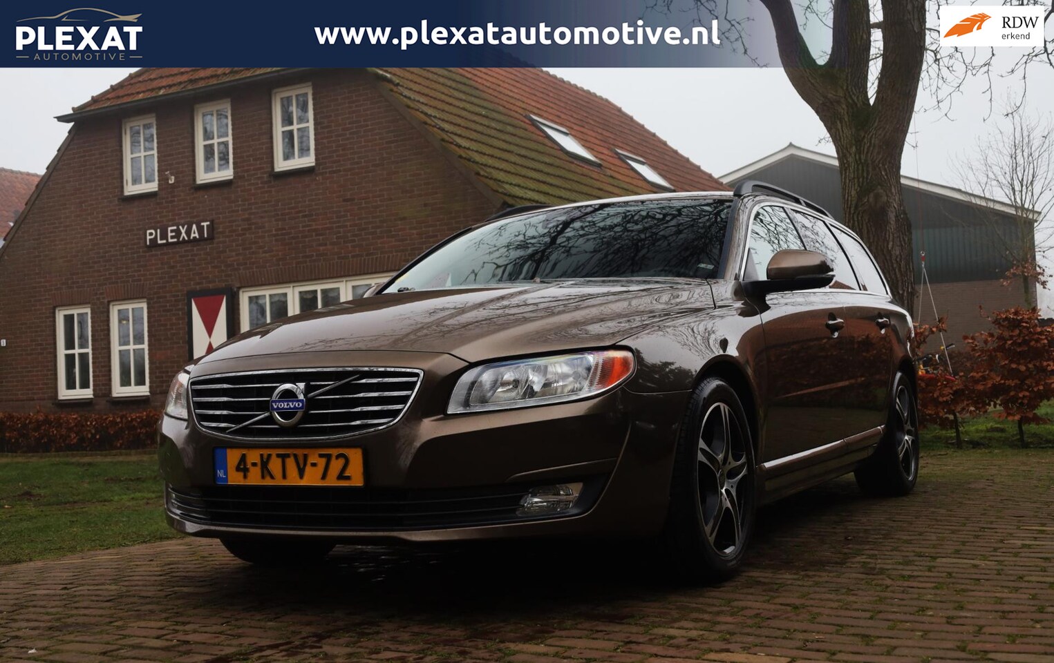 Volvo V70 - 1.6 D2 Kinetic Aut. | Stoelverwarming | Luxe Leder | Trekhaak | Volledige Historie | NL. A - AutoWereld.nl