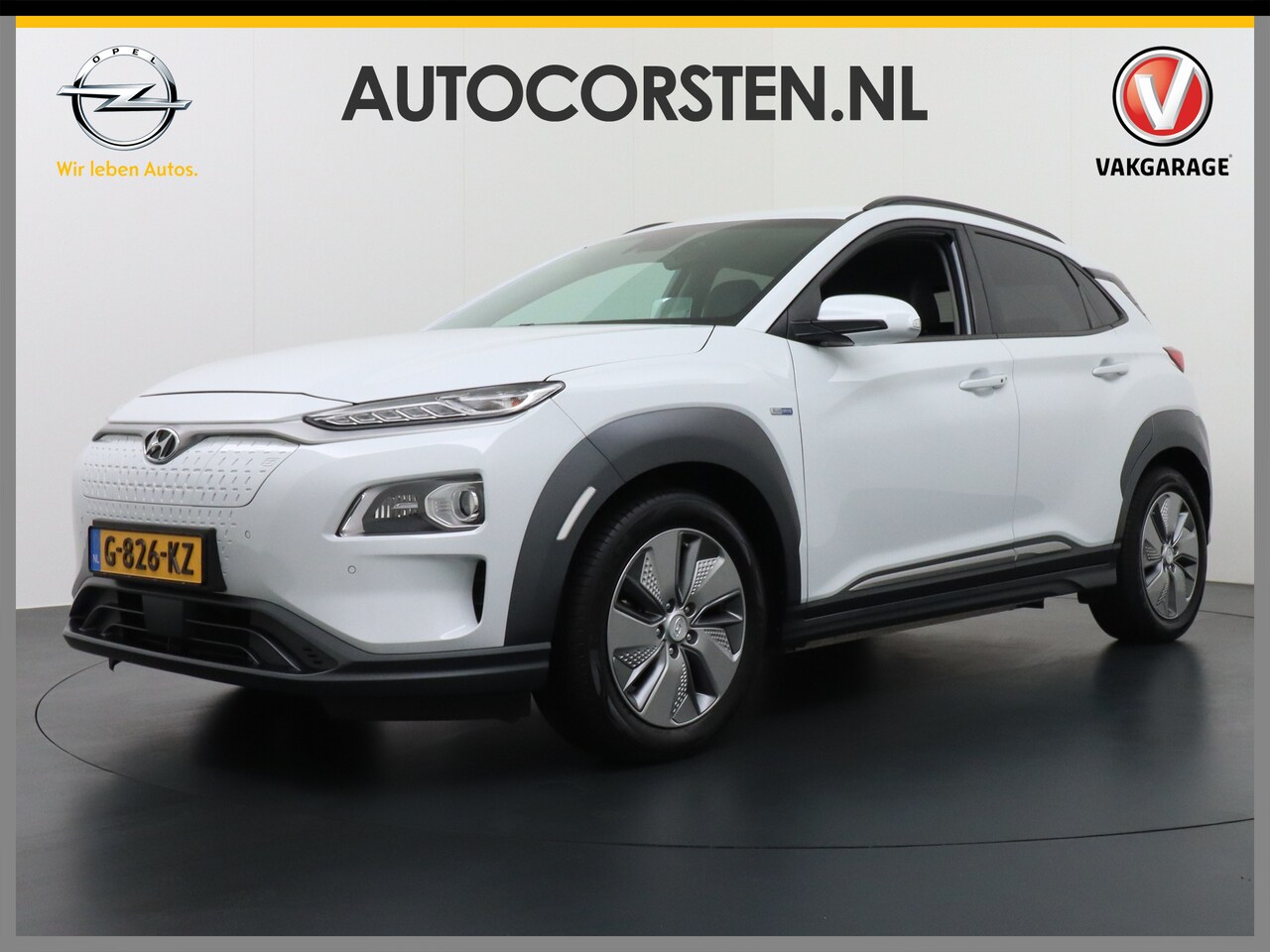 Hyundai Kona Electric - EV 64 kWh 204pk Leer 30.000KM !!! Navi Camera Elektr.Stoelen+Verwarmd+Ventilatie-koeling ! - AutoWereld.nl