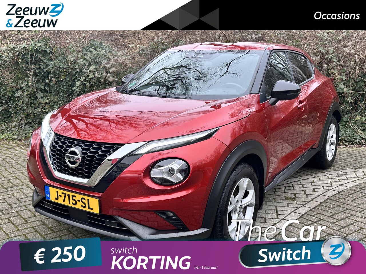 Nissan Juke - 1.0 DIG-T N-Connecta Apple Carplay/Android Auto , climate , cruise , lm velgen , tel , usb - AutoWereld.nl