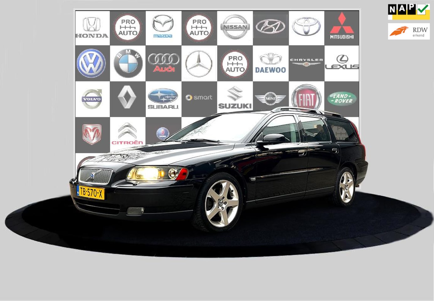 Volvo V70 - 2.4 D5 Summum Leder_Schuifdak_Full option - AutoWereld.nl