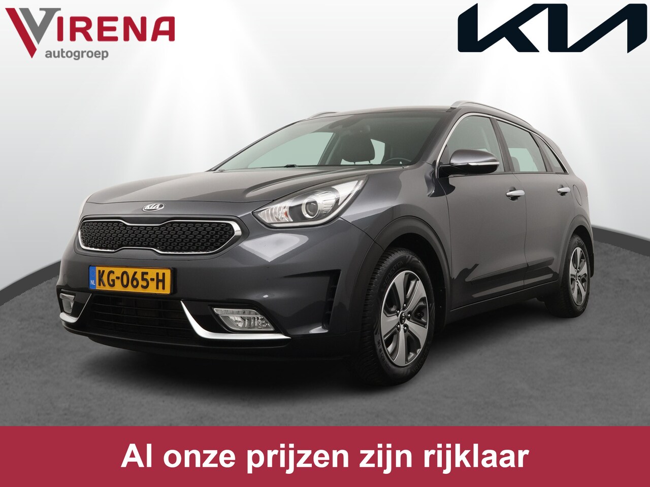 Kia Niro - 1.6 GDi Hybrid First Edition - Navigatie - Cruise Control - Bluetooth - Trekhaak - All sea - AutoWereld.nl