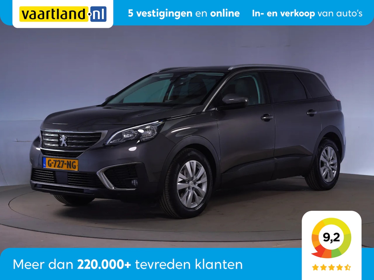 Peugeot 5008 - 1.2 PT Executive Aut [ Leder Nav Privacy glass ] - AutoWereld.nl