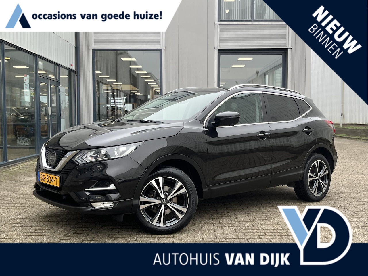 Nissan Qashqai - 1.2 N-Vision | 2e Eig./Voll Historie/Navi/Pano.Dak/Camera/18"/Privacy Glass - AutoWereld.nl