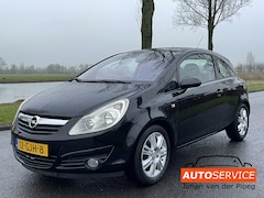 Opel Corsa - 1.4-16V zwart Cosmo CRUISECONTROLE AIRCO