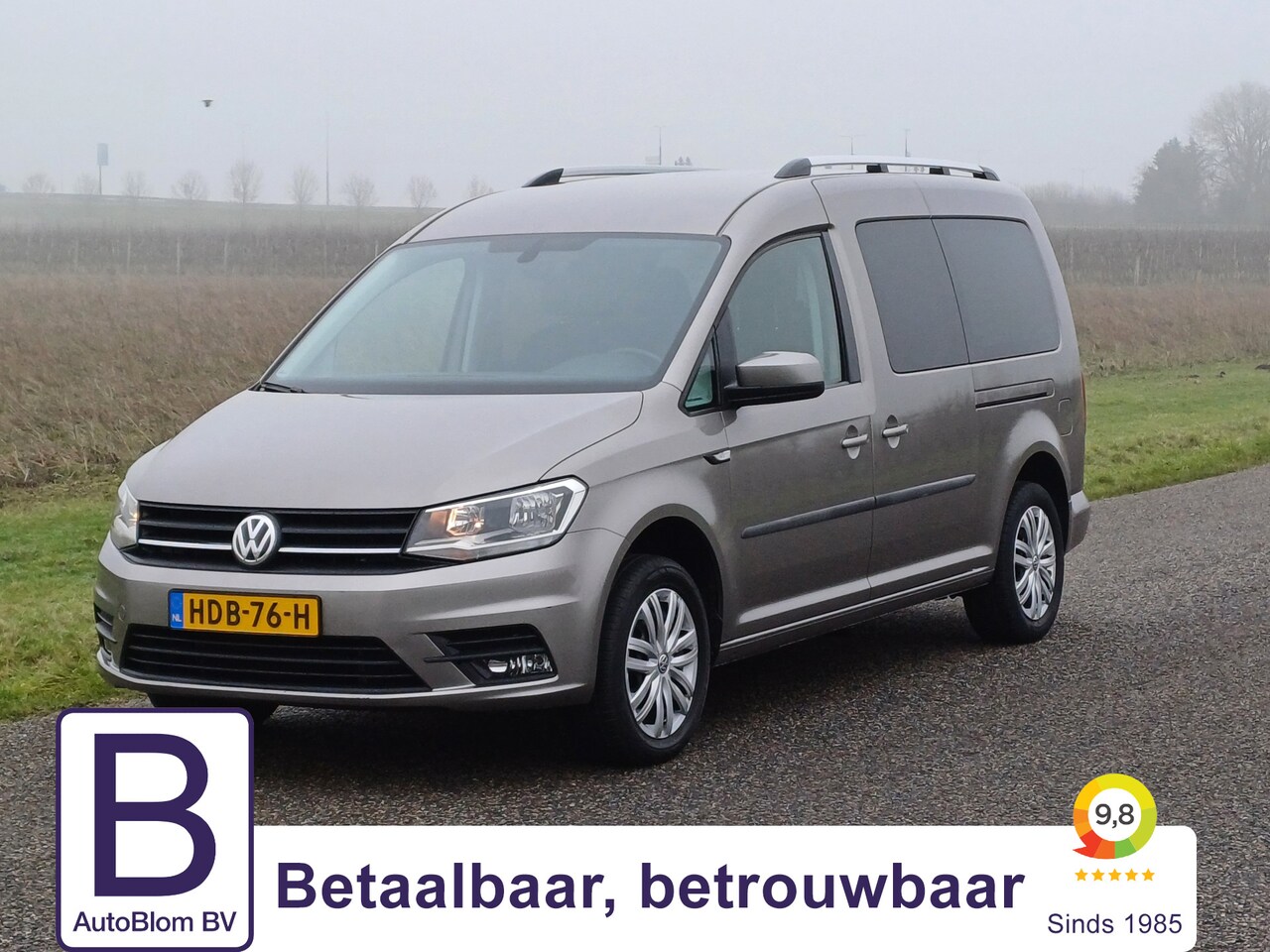 Volkswagen Caddy Maxi - 1.4 TSI Trendline 5p /Nette auto!/Navi/Clima/Cruise/Trekhaak/App Conn./USB - AutoWereld.nl