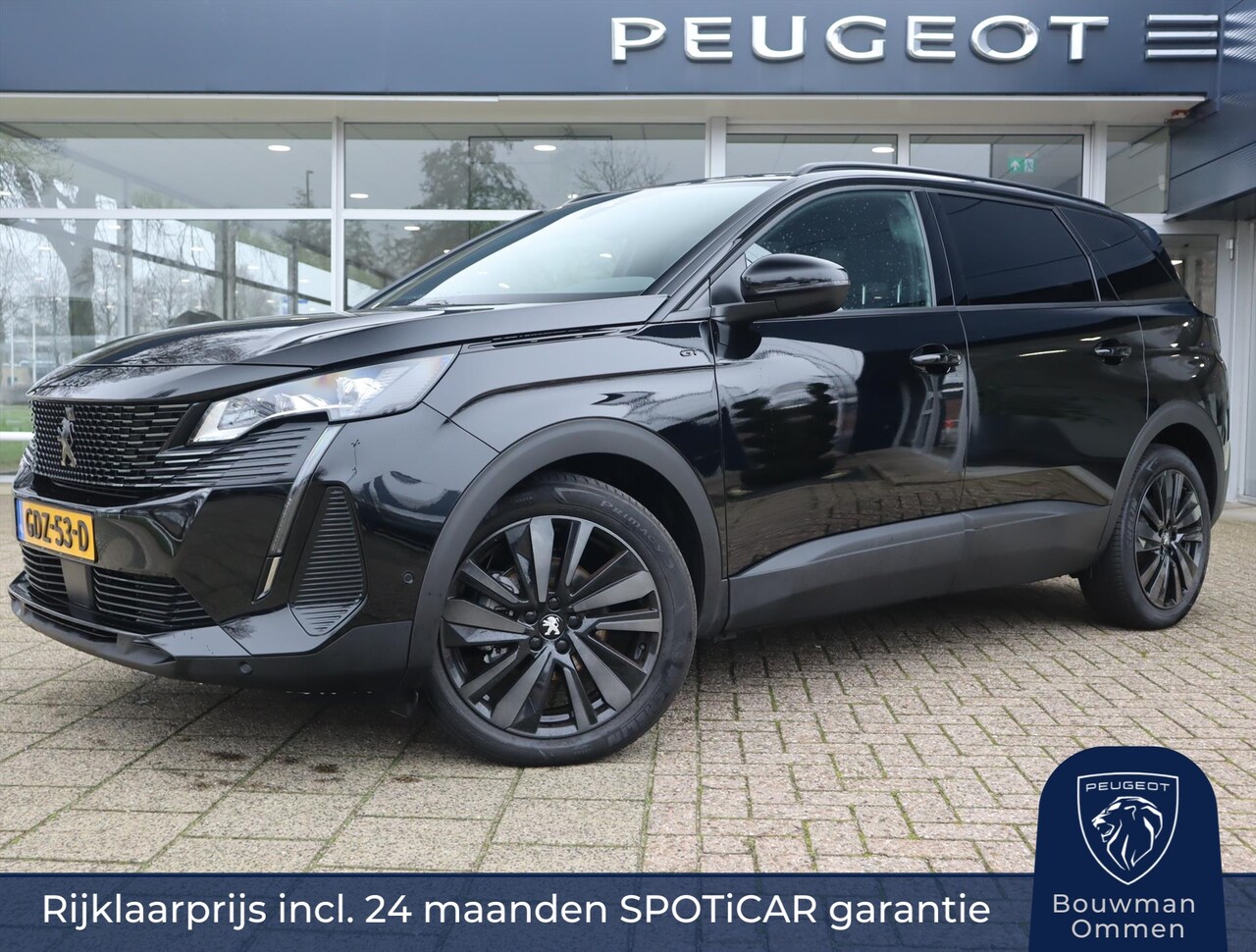 Peugeot 5008 - SUV GT Hybrid 136pk e-DSC6, Black Pack Handsfree achterklep Panoramisch schuif/kanteldak A - AutoWereld.nl