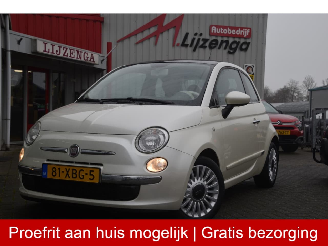 Fiat 500 - 0.9 TwinAir Lounge Cruise l Leer | Pano | Airco | LMV | Bluetooth | Radio/CD - AutoWereld.nl