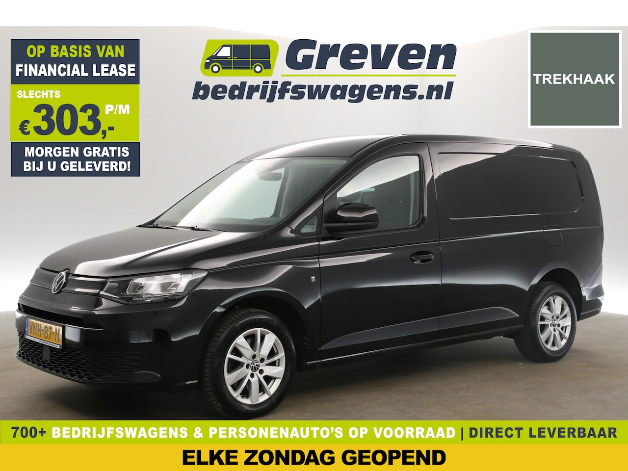 Volkswagen Caddy Cargo Maxi - 2.0 TDI L2H1 Airco Cruise Carplay Navi 16"LMV PDC Elektrpakket Trekhaak - AutoWereld.nl