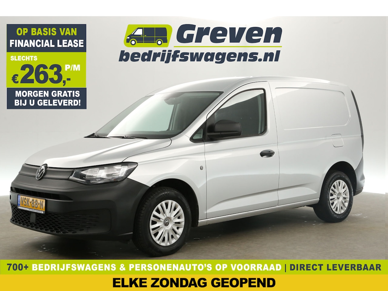 Volkswagen Caddy - 2.0 TDI L1H1 Airco Cruise Carplay PDC Metallic Schuifdeur - AutoWereld.nl