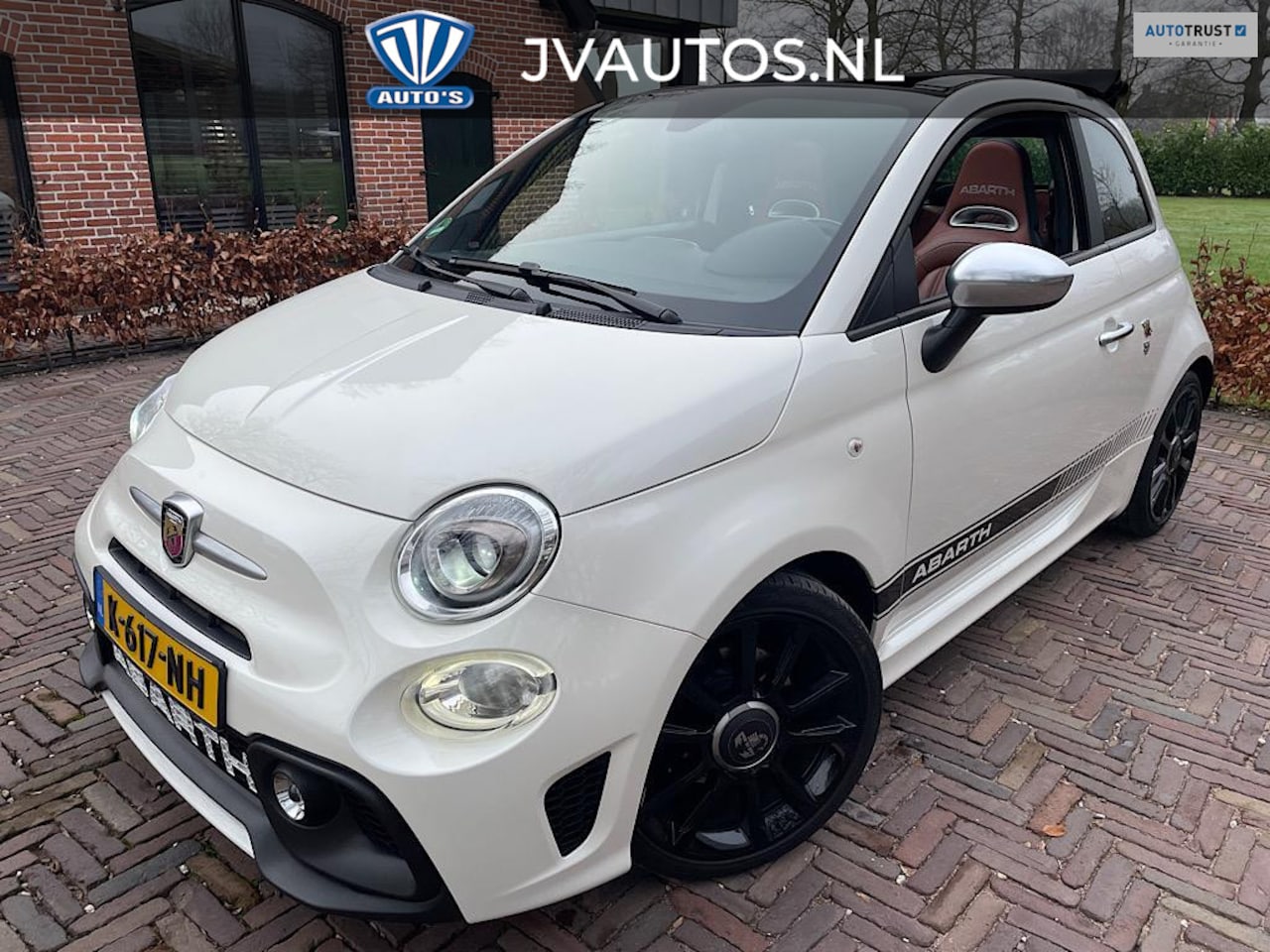 Fiat 500 C - 1.4 T-Jet 165 pk Abarth 595 Turismo,bruin leder,beats,nieuwstaat! - AutoWereld.nl