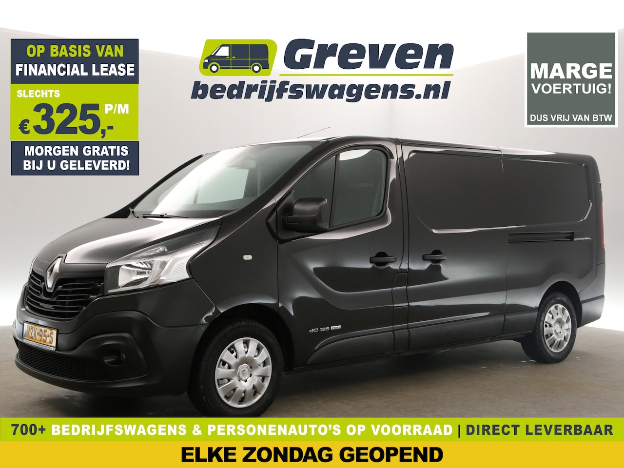 Renault Trafic - 1.6 dCi L2H1 | Marge | Airco Cruise Camera Stoelverwarming Trekhaak 3 Persoons 2xSchuifdeu - AutoWereld.nl