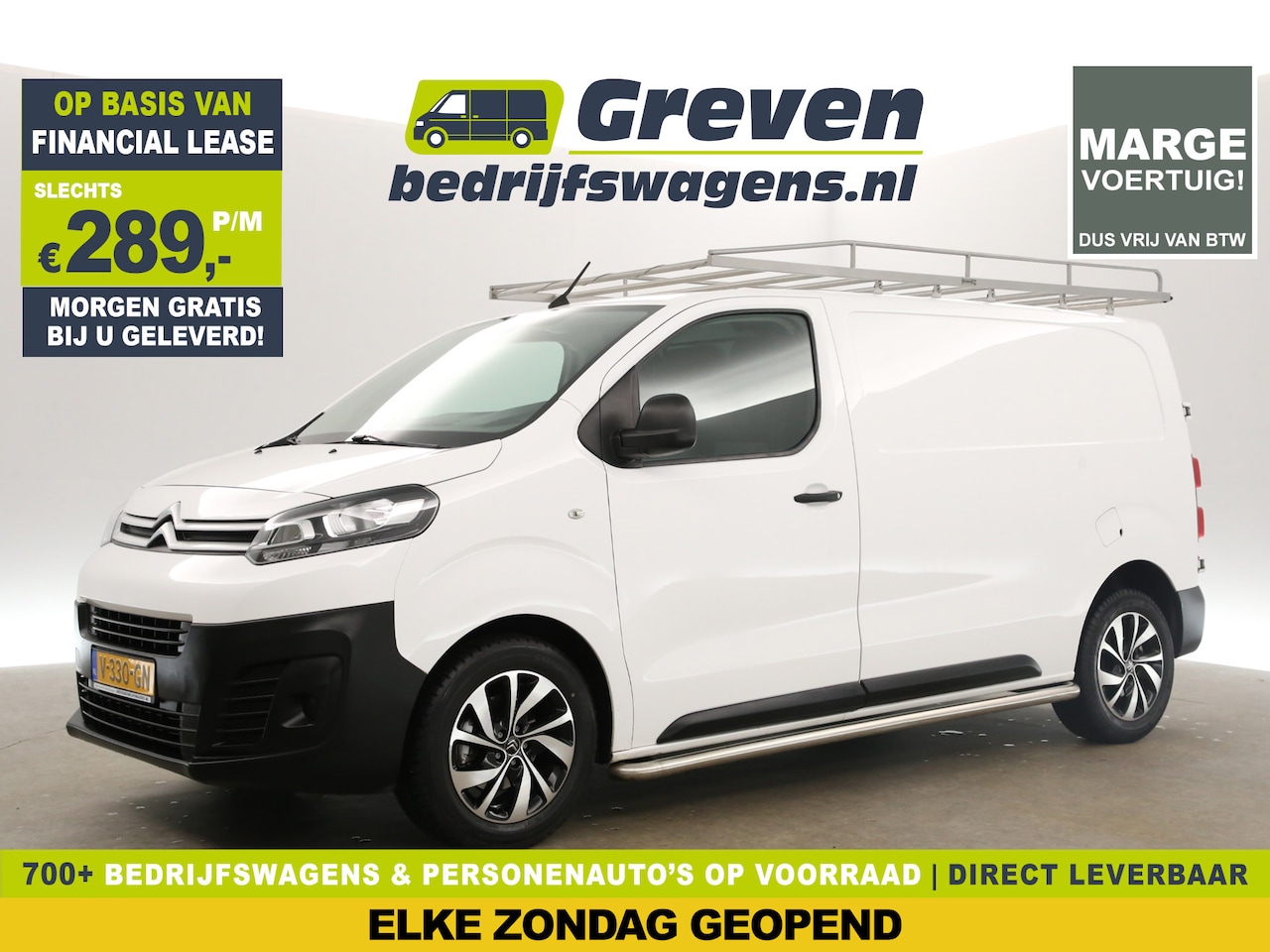 Citroën Jumpy - 2.0 BlueHDI L2H1 | Marge | Airco Cruise PDC 3 Persoons Imperiaal Trekhaak 17''LMV Elektrpa - AutoWereld.nl