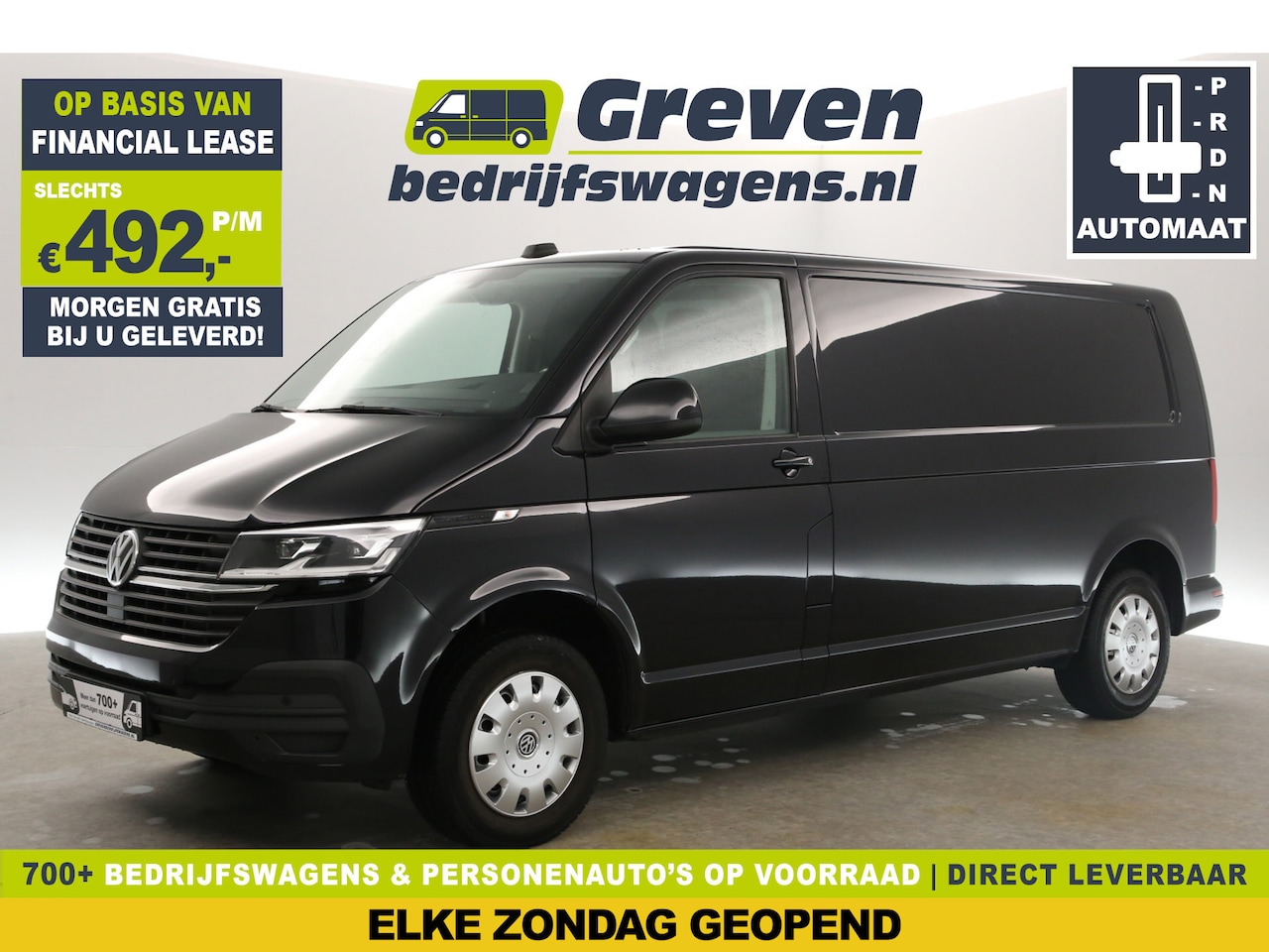 Volkswagen Transporter - 2.0 TDI L2H1 Highline DSG Automaat 150PK Airco Adaptive-Cruise Camera Carplay 3 Persoons N - AutoWereld.nl