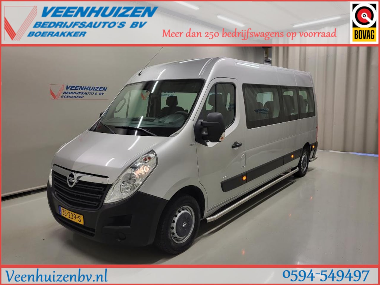 Opel Movano - 2.3DCI L3/H2 Personenbus 9-Persoons Excl. BTW Bpm vrij Euro 6! - AutoWereld.nl