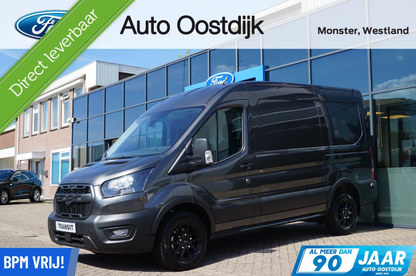 Ford Transit - 350 2.0 TDCI L2H2 Trend 130PK Automaat DIRECT RIJDEN!! 3-zit Trekhaak Camera LED-Laadruimt - AutoWereld.nl