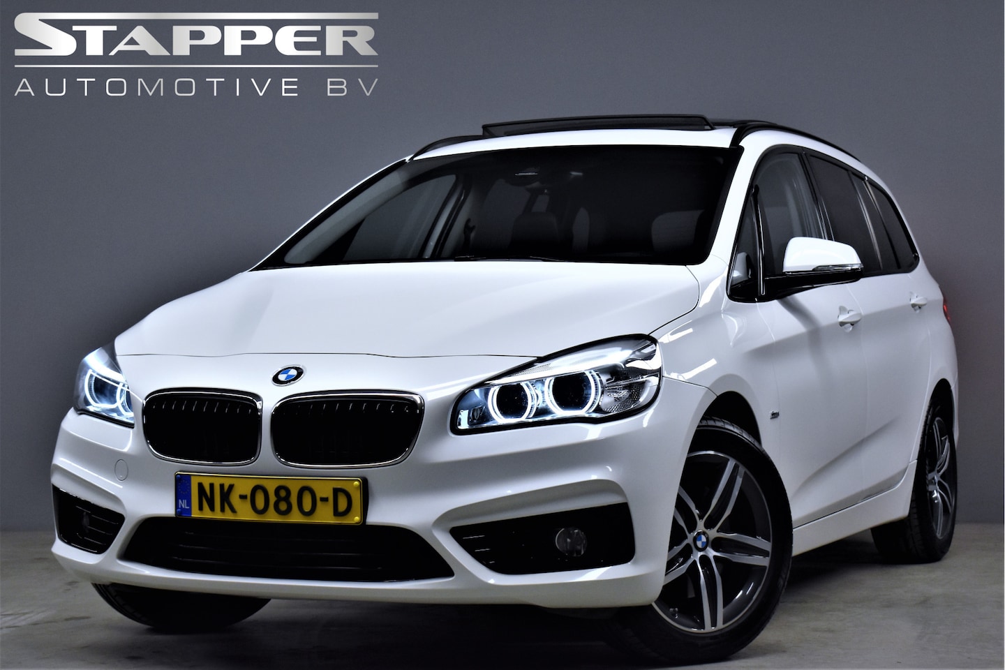 BMW 2-serie Gran Tourer - 218i 136pk High Executive Sportline Pano/Trekhaak/Navi/Led/Leer/Stoelverw./Sportstoelen/Lm - AutoWereld.nl