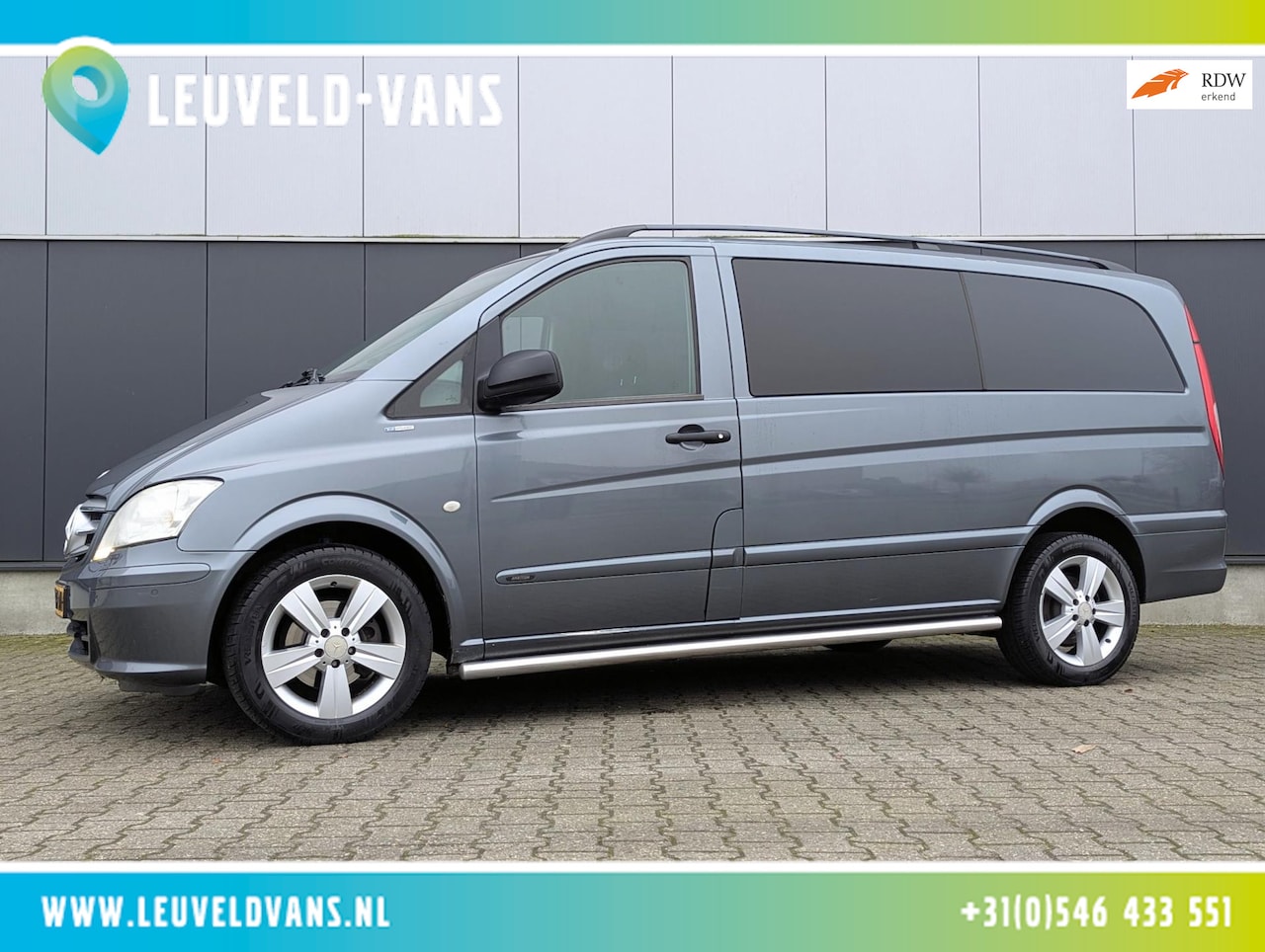 Mercedes-Benz Vito - 122 V6 Lang DC 224PK AUTOMAAT CRUISE CLIMATE DUBBELE CABINE TREKHAAK - AutoWereld.nl