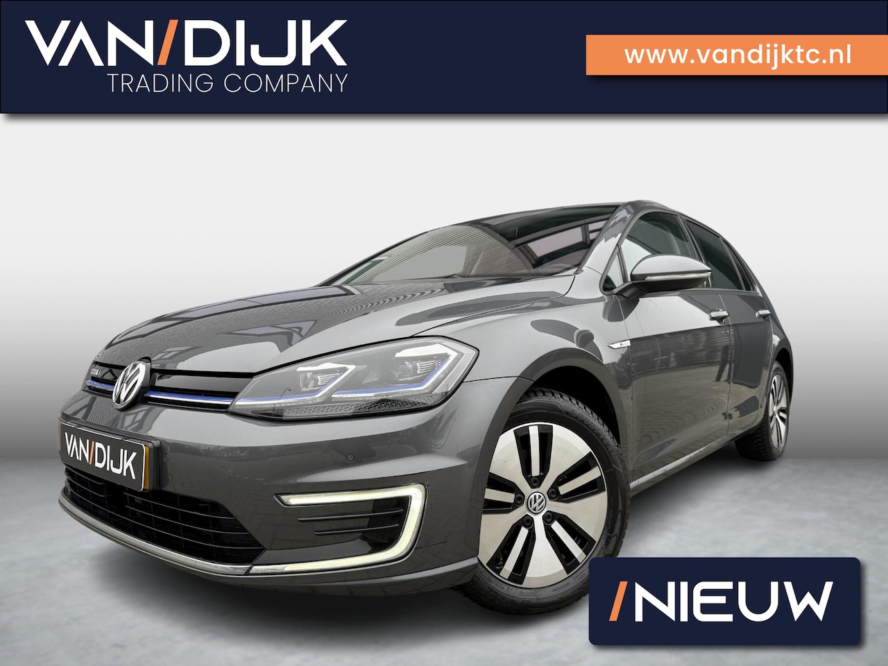 Volkswagen e-Golf - E-DITION ✓Full LED ✓Warmtepomp ✓Navigatie ✓Climate ✓Adapt. Cruise ✓Parkeersensoren ✓Lichtm - AutoWereld.nl