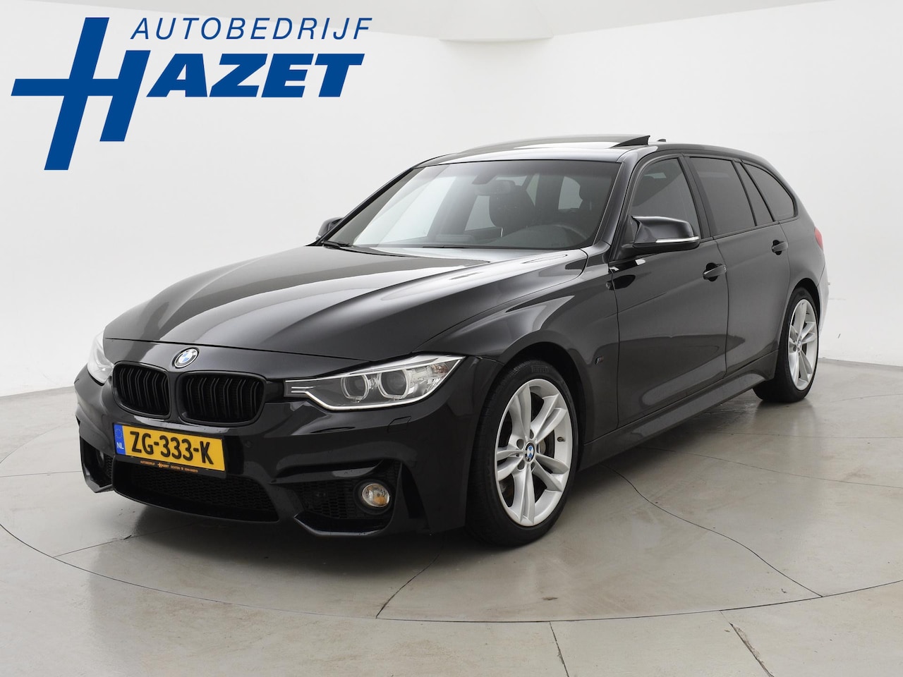 BMW 3-serie Touring - 335i 3.0 BI-TURBO 306 PK AUT8 M-SPORT + WEGKL. TREKHAAK | AKRAPOVIC | PANORAMA | HARMAN/KA - AutoWereld.nl