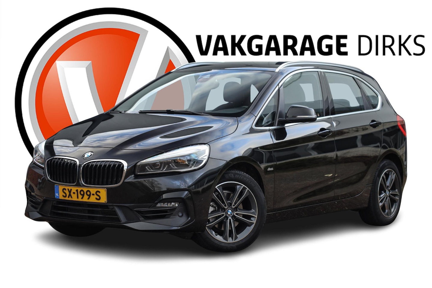 BMW 2-serie Active Tourer - 218i Aut. Sport Line ✅ Facelift ✅ LED ✅ Camera - AutoWereld.nl