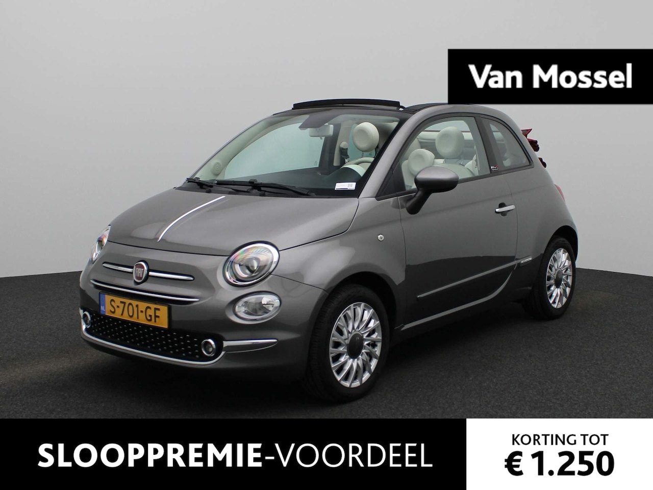 Fiat 500 - Cabrio 1.0 Hybrid Star | Apple Carplay/Android Auto | Parkeersensoren | Airco | - AutoWereld.nl