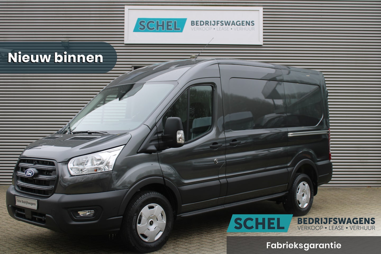 Ford Transit - 350 2.0 TDCI L2H2 Trend 130pk - Facelift - 2x Schuifdeur - Adaptive Cruise - Navigatie - B - AutoWereld.nl