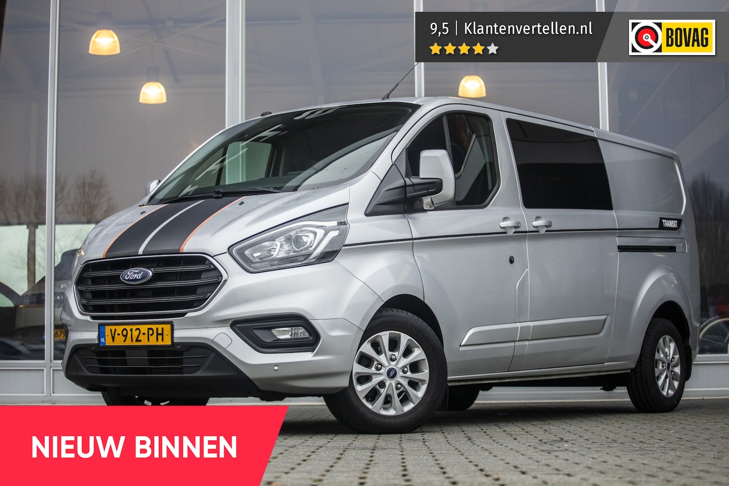 Ford Transit Custom - 300 2.0 TDCI L2H1 Limited DC | Automaat | Camera | Carplay | Trekhaak - AutoWereld.nl