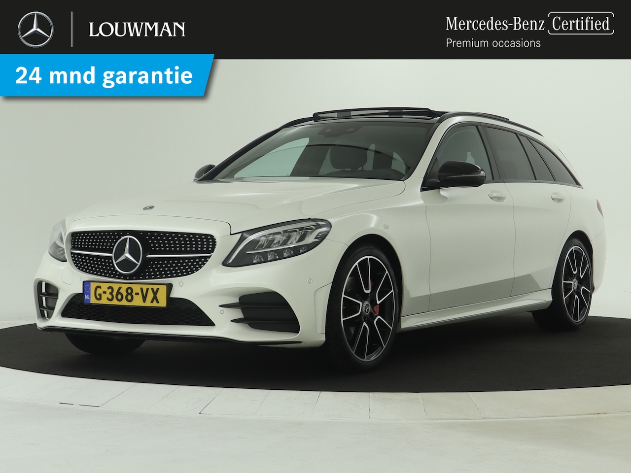 Mercedes-Benz C-klasse Estate - 180 AMG-line | Panoramadak | Burmeister audio | 19 inch. LM velgen | Parking support met c - AutoWereld.nl