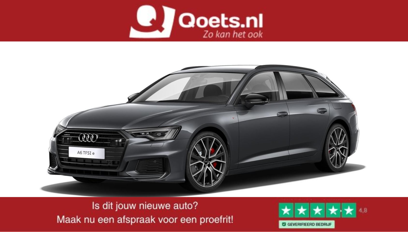 Audi A6 Avant - 55 TFSI e quattro Pro Line S Competition S Line - Trekhaak - Getinte Ruiten - Stoelverwarm - AutoWereld.nl