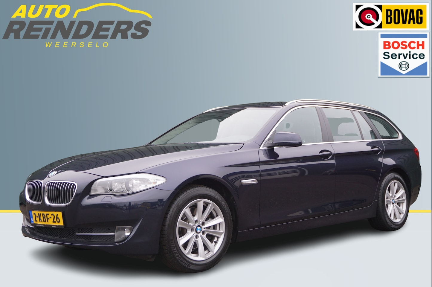 BMW 5-serie Touring - 520i Executive Automaat + Trekhaak/ Navi/ Cruise/ PDC/ NL-Auto/ Garantie! - AutoWereld.nl