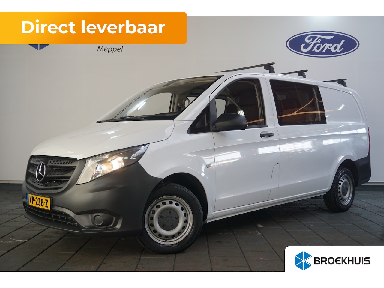 Mercedes-Benz Vito - 111 CDI Functional Lang Dubbel Cabine Comfort | Trekhaak | Bijrijdersstoel | Dakdragers/Im - AutoWereld.nl