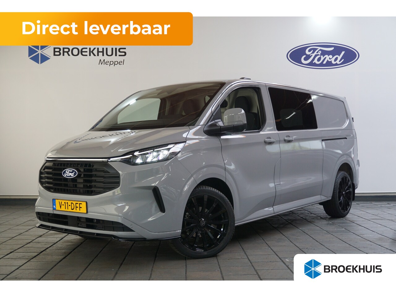 Ford Transit Custom - 2.0TDCI 170pk L2H1 Limited Automaat | Dubbel Cabine! | Spoilerset | 20" LMV | Driver Assis - AutoWereld.nl