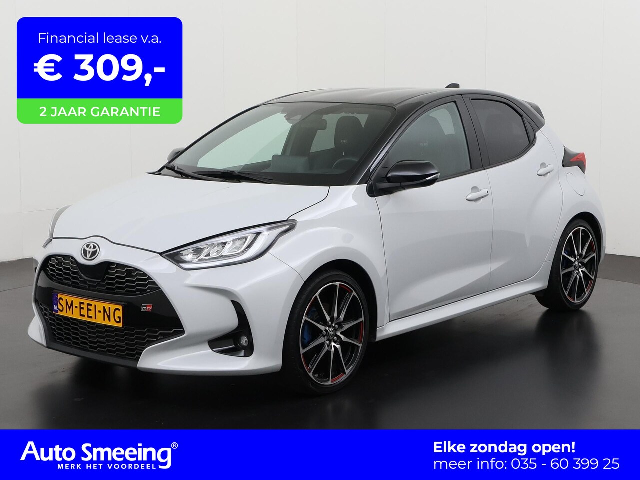 Toyota Yaris - 1.5 Hybrid GR Sport Bi-Tone | Leder/Alcantara | LED | Camera | Adapt Cruise | Zondag Open! - AutoWereld.nl