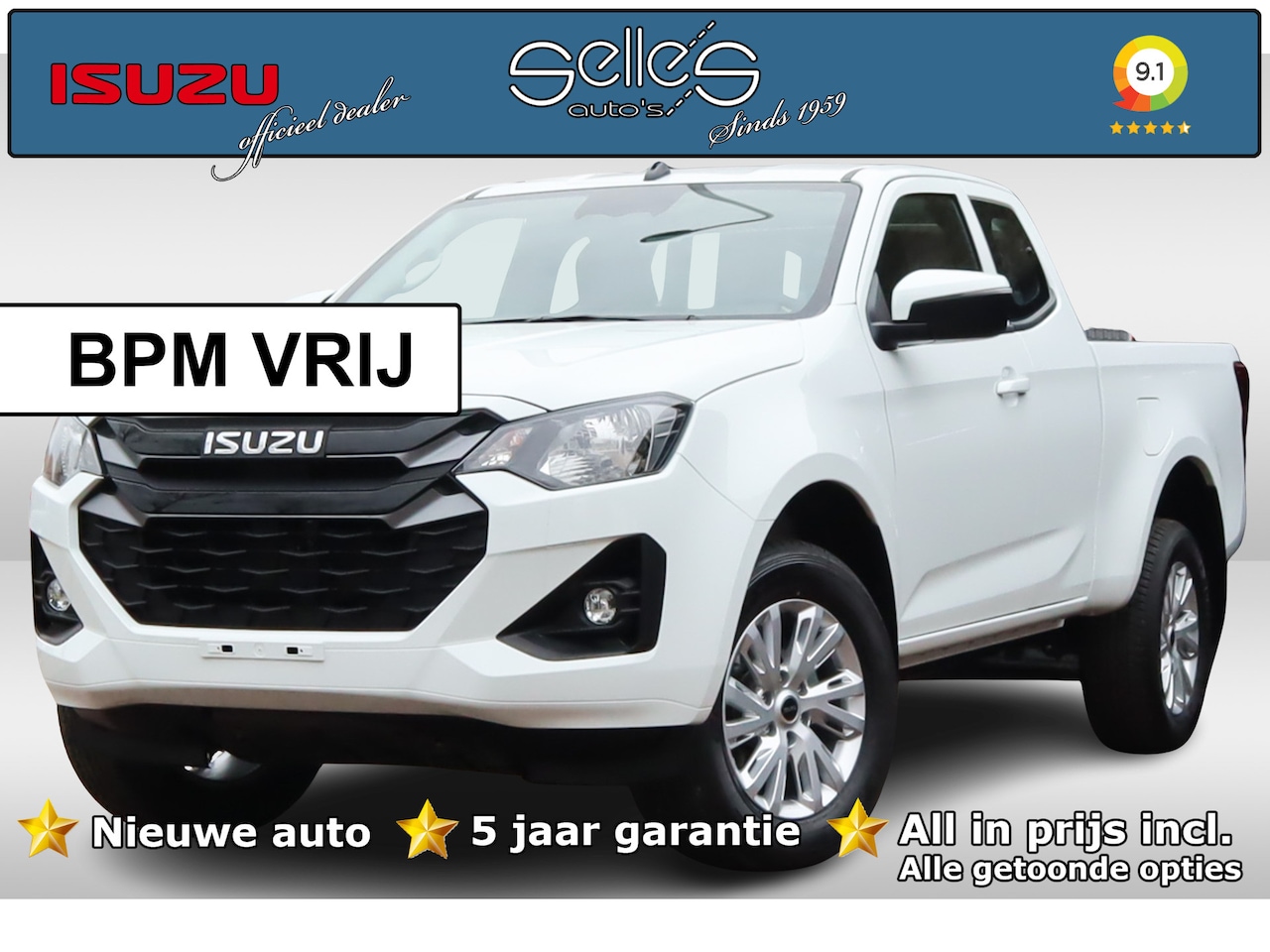 Isuzu D-Max - 4WD Extended Cab LS | BPM VRIJ | Nieuw | Automaat | All-in prijs | Apple Carplay - AutoWereld.nl