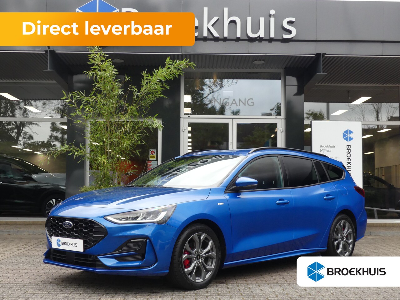 Ford Focus Wagon - 1.0 EcoBoost Hybrid ST Line X | Leder! | Adaptive Cruise | Camera | B&O | Dodehoek Detecti - AutoWereld.nl