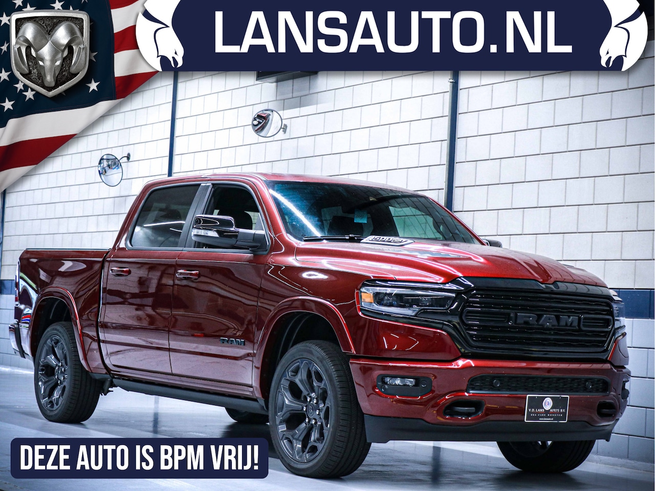 Dodge Ram 1500 - Crew Cab Limited Night Edition 12" | Luchtvering| Head-up - AutoWereld.nl