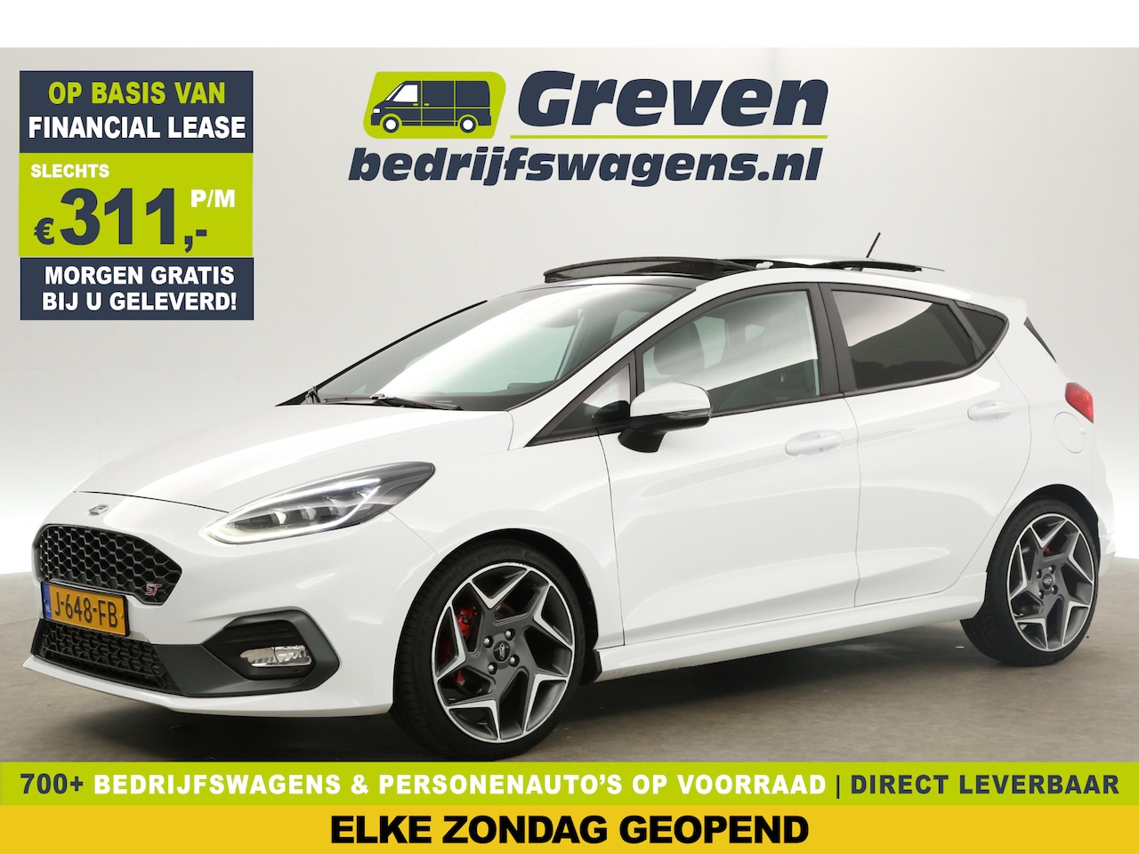 Ford Fiesta - 1.5 EcoBoost ST 200PK Pano Bang&Olufsen Carplay Clima Cruise Navi PDC LED 18''LMV - AutoWereld.nl