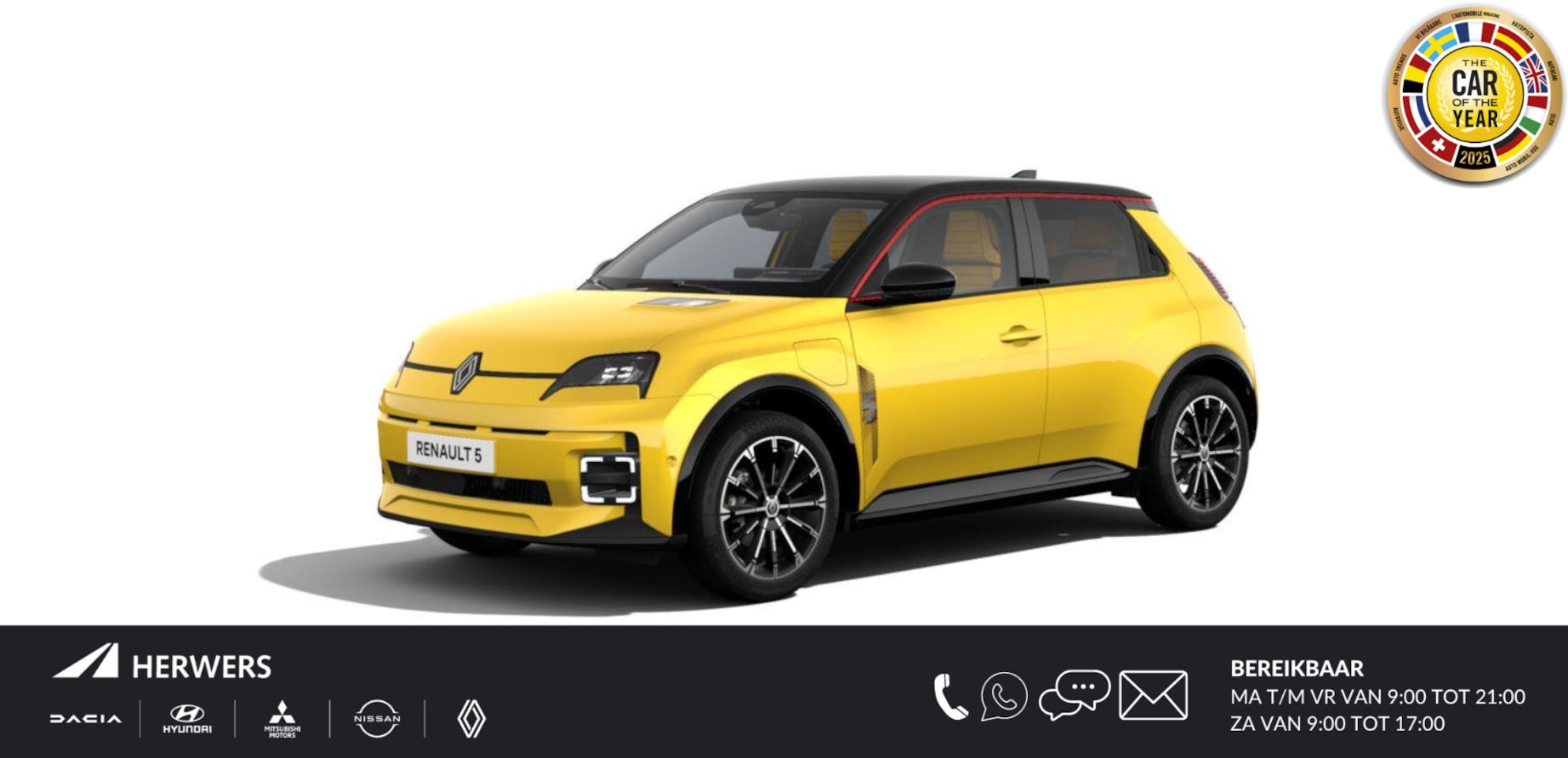 Renault 5 - R5 iconic cinq 150 pk comfort range / Nieuw te bestellen / Levering 2025 / Kom langs voor - AutoWereld.nl