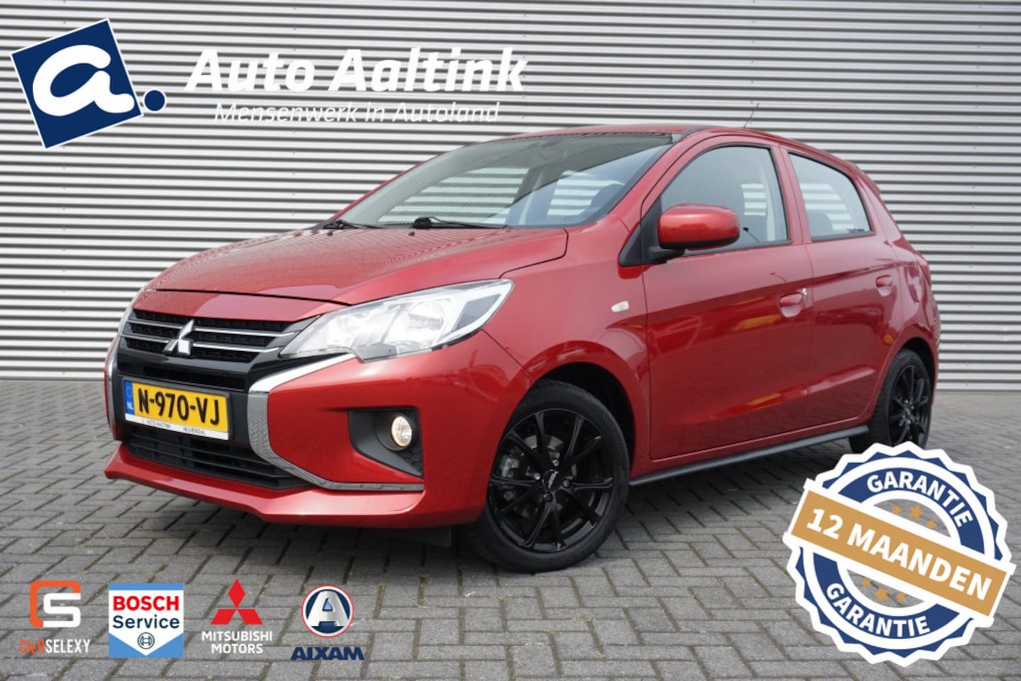 Mitsubishi Space Star - 1.2 Cool+ CARPLAY | AIRCO | 15'LM ZWARTE LM VELGEN | 4S BAND! - AutoWereld.nl